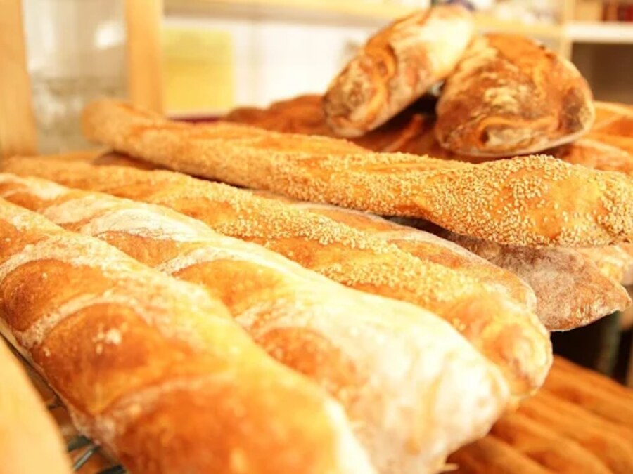 Fresh-baked bread