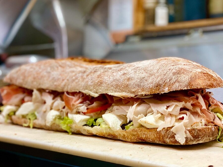A hand-built sandwich